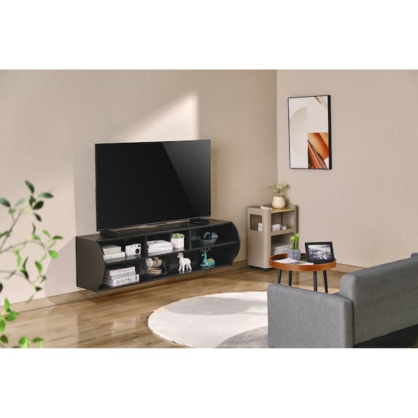 Emerald Wall Mounted TV Stand Living Room Furniture W/ Shelves SM-720-6030 - main